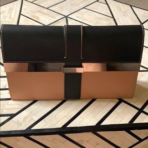 Costume National leather handbag.